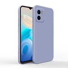 Ultra-thin Silicone Gel Soft Case 360 Degrees Cover for Vivo iQOO U5x Lavender Gray