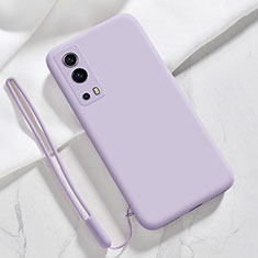 Ultra-thin Silicone Gel Soft Case 360 Degrees Cover for Vivo iQOO Z3 5G Clove Purple