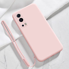 Ultra-thin Silicone Gel Soft Case 360 Degrees Cover for Vivo iQOO Z3 5G Pink