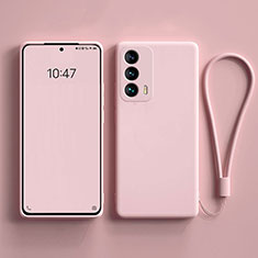 Ultra-thin Silicone Gel Soft Case 360 Degrees Cover for Vivo iQOO Z5 5G Pink