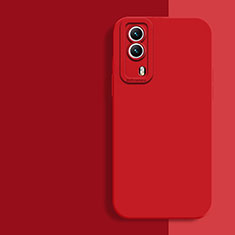 Ultra-thin Silicone Gel Soft Case 360 Degrees Cover for Vivo iQOO Z5x 5G Red