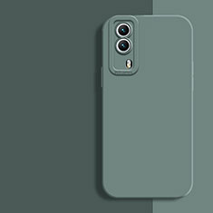 Ultra-thin Silicone Gel Soft Case 360 Degrees Cover for Vivo T1x 5G Green