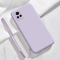 Ultra-thin Silicone Gel Soft Case 360 Degrees Cover for Vivo V20 Pro 5G Clove Purple