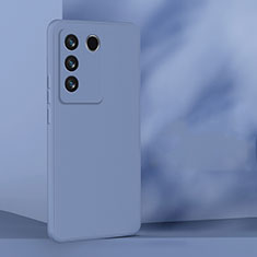 Ultra-thin Silicone Gel Soft Case 360 Degrees Cover for Vivo V27 5G Lavender Gray