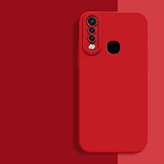 Ultra-thin Silicone Gel Soft Case 360 Degrees Cover for Vivo Y11 Red