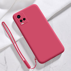 Ultra-thin Silicone Gel Soft Case 360 Degrees Cover for Vivo Y21a Red