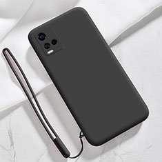 Ultra-thin Silicone Gel Soft Case 360 Degrees Cover for Vivo Y21G Black