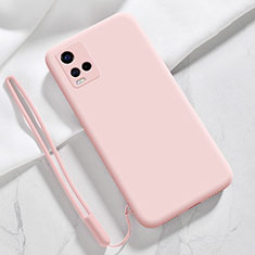 Ultra-thin Silicone Gel Soft Case 360 Degrees Cover for Vivo Y21G Pink