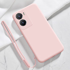 Ultra-thin Silicone Gel Soft Case 360 Degrees Cover for Vivo Y35 5G Pink