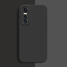 Ultra-thin Silicone Gel Soft Case 360 Degrees Cover for Vivo Y73s 5G Black