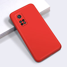 Ultra-thin Silicone Gel Soft Case 360 Degrees Cover for Xiaomi Mi 10T 5G Red