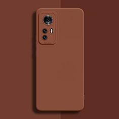 Ultra-thin Silicone Gel Soft Case 360 Degrees Cover for Xiaomi Mi 12X 5G Brown