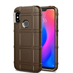 Ultra-thin Silicone Gel Soft Case 360 Degrees Cover for Xiaomi Mi A2 Lite Brown