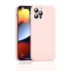 Ultra-thin Silicone Gel Soft Case 360 Degrees Cover G01 for Apple iPhone 13 Pro Max Pink