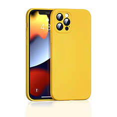 Ultra-thin Silicone Gel Soft Case 360 Degrees Cover G01 for Apple iPhone 13 Pro Yellow