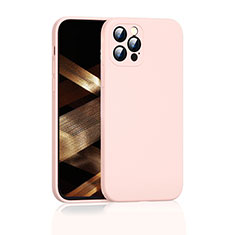 Ultra-thin Silicone Gel Soft Case 360 Degrees Cover G01 for Apple iPhone 14 Pro Pink