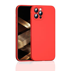 Ultra-thin Silicone Gel Soft Case 360 Degrees Cover G01 for Apple iPhone 14 Pro Red