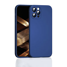 Ultra-thin Silicone Gel Soft Case 360 Degrees Cover G01 for Apple iPhone 15 Pro Blue