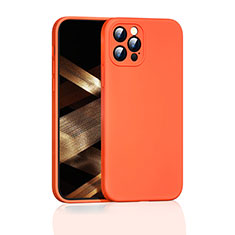 Ultra-thin Silicone Gel Soft Case 360 Degrees Cover G01 for Apple iPhone 15 Pro Max Orange