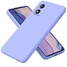 Ultra-thin Silicone Gel Soft Case 360 Degrees Cover H01P for Motorola Moto E13 Purple