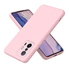 Ultra-thin Silicone Gel Soft Case 360 Degrees Cover H01P for Xiaomi Mi 11T 5G Rose Gold