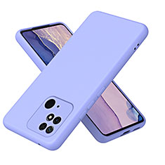 Ultra-thin Silicone Gel Soft Case 360 Degrees Cover H01P for Xiaomi Redmi 10 India Purple