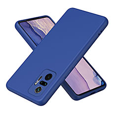 Ultra-thin Silicone Gel Soft Case 360 Degrees Cover H01P for Xiaomi Redmi Note 10 Pro Max Blue