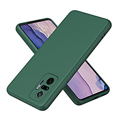 Ultra-thin Silicone Gel Soft Case 360 Degrees Cover H01P for Xiaomi Redmi Note 10 Pro Max Green