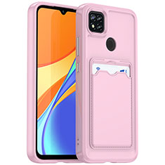 Ultra-thin Silicone Gel Soft Case 360 Degrees Cover HD1 for Xiaomi Redmi 9 Activ Rose Gold