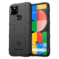 Ultra-thin Silicone Gel Soft Case 360 Degrees Cover J01S for Google Pixel 5a 5G Black