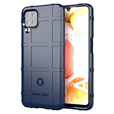 Ultra-thin Silicone Gel Soft Case 360 Degrees Cover J01S for Samsung Galaxy A12 Nacho Blue