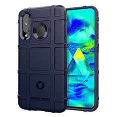 Ultra-thin Silicone Gel Soft Case 360 Degrees Cover J01S for Samsung Galaxy A60 Blue