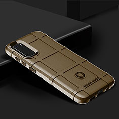 Ultra-thin Silicone Gel Soft Case 360 Degrees Cover J01S for Samsung Galaxy S20 Brown