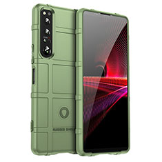 Ultra-thin Silicone Gel Soft Case 360 Degrees Cover J01S for Sony Xperia 1 IV SO-51C Green