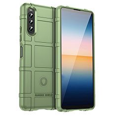 Ultra-thin Silicone Gel Soft Case 360 Degrees Cover J01S for Sony Xperia 10 IV SO-52C Green