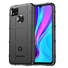 Ultra-thin Silicone Gel Soft Case 360 Degrees Cover J01S for Xiaomi Redmi 9 India Black