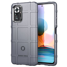 Ultra-thin Silicone Gel Soft Case 360 Degrees Cover J01S for Xiaomi Redmi Note 10 Pro 4G Gray