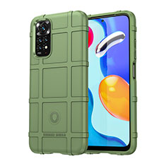 Ultra-thin Silicone Gel Soft Case 360 Degrees Cover J01S for Xiaomi Redmi Note 11 4G (2022) Green