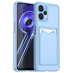 Ultra-thin Silicone Gel Soft Case 360 Degrees Cover J02S for Realme 9i 5G Sky Blue