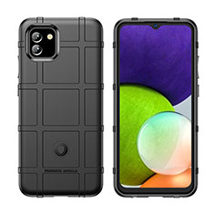 Ultra-thin Silicone Gel Soft Case 360 Degrees Cover J02S for Samsung Galaxy A03 Black