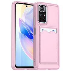 Ultra-thin Silicone Gel Soft Case 360 Degrees Cover J02S for Xiaomi Poco M4 Pro 5G Pink