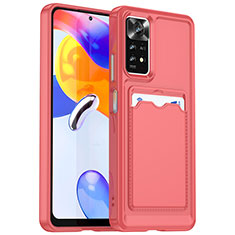 Ultra-thin Silicone Gel Soft Case 360 Degrees Cover J02S for Xiaomi Redmi Note 11 Pro+ Plus 5G Red