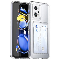 Ultra-thin Silicone Gel Soft Case 360 Degrees Cover J02S for Xiaomi Redmi Note 11T Pro 5G Clear