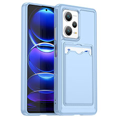Ultra-thin Silicone Gel Soft Case 360 Degrees Cover J02S for Xiaomi Redmi Note 12 Explorer Blue