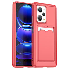 Ultra-thin Silicone Gel Soft Case 360 Degrees Cover J02S for Xiaomi Redmi Note 12 Pro+ Plus 5G Red