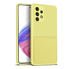 Ultra-thin Silicone Gel Soft Case 360 Degrees Cover MJ1 for Samsung Galaxy A53 5G Yellow