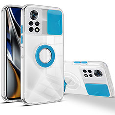 Ultra-thin Silicone Gel Soft Case 360 Degrees Cover MJ1 for Xiaomi Poco X4 Pro 5G Blue