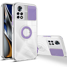 Ultra-thin Silicone Gel Soft Case 360 Degrees Cover MJ1 for Xiaomi Poco X4 Pro 5G Clove Purple