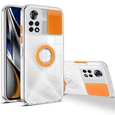 Ultra-thin Silicone Gel Soft Case 360 Degrees Cover MJ1 for Xiaomi Poco X4 Pro 5G Orange