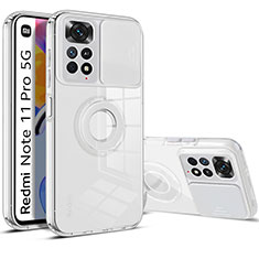 Ultra-thin Silicone Gel Soft Case 360 Degrees Cover MJ1 for Xiaomi Redmi Note 11 Pro 5G White